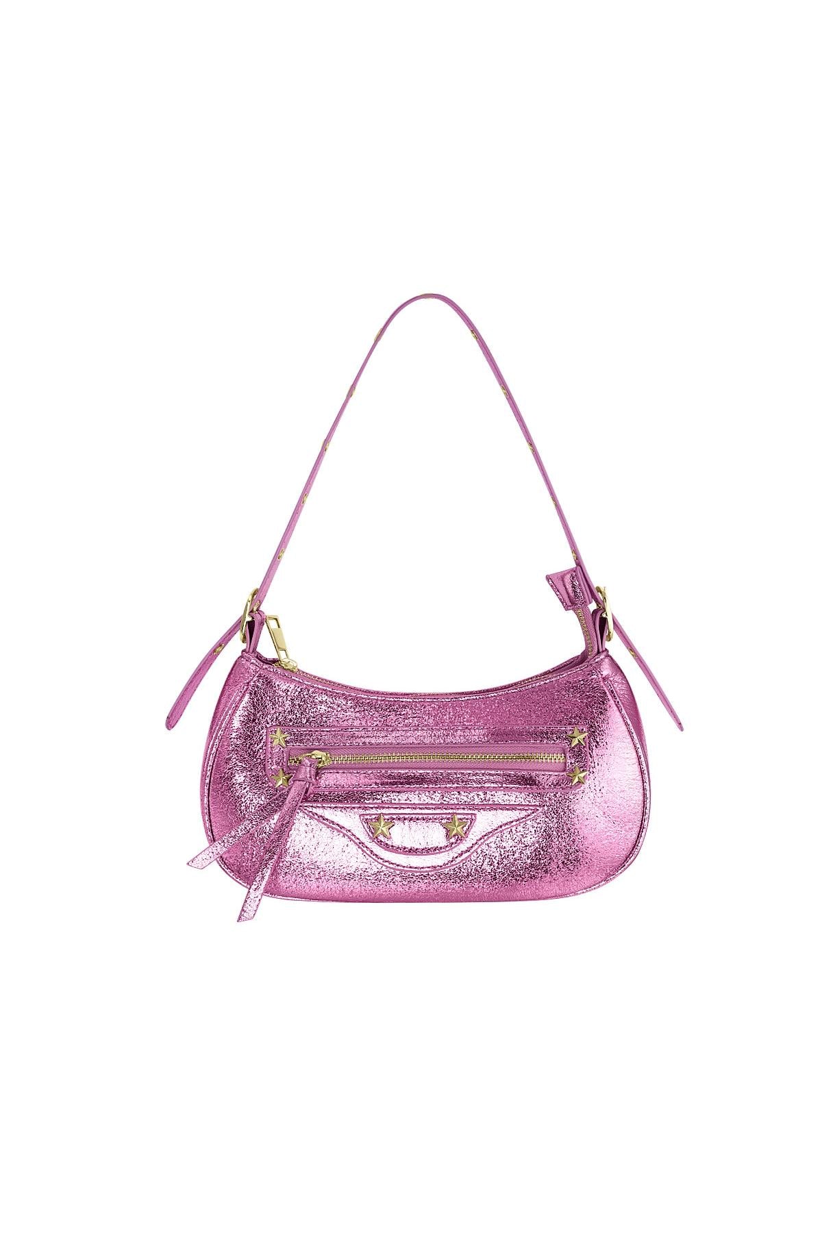 Malibu bag metallic pink